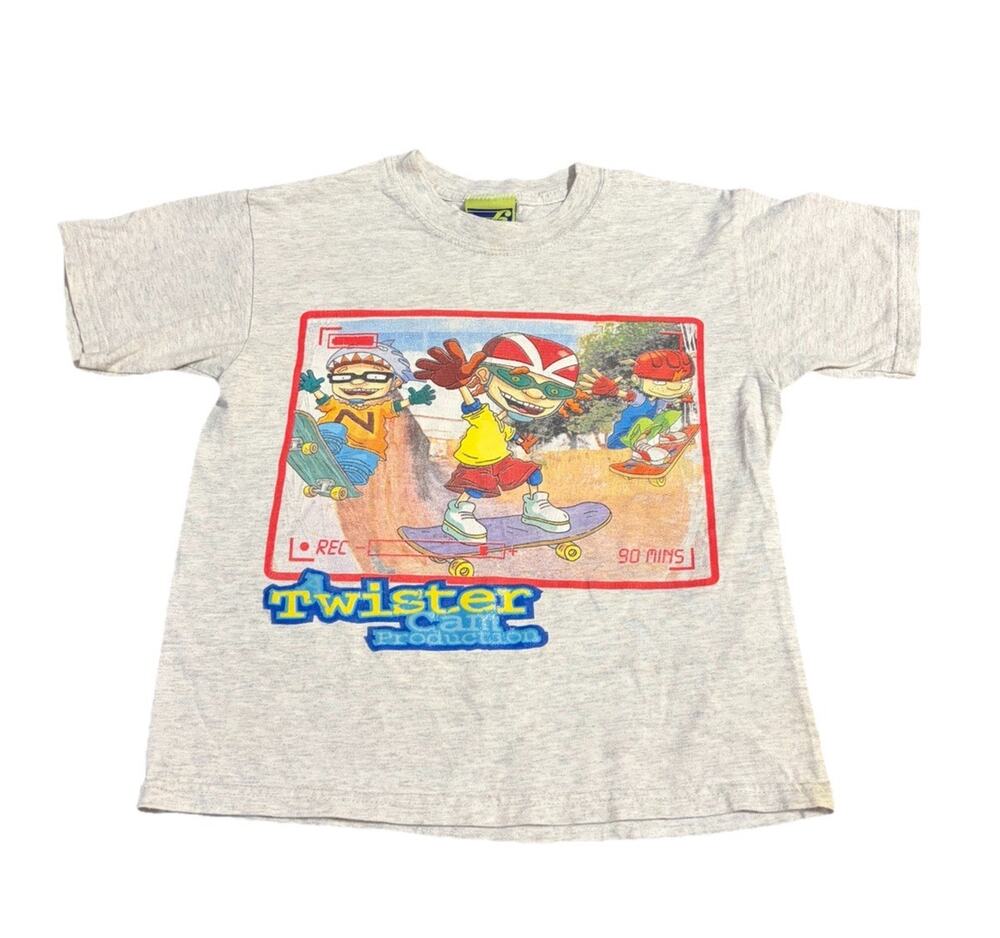 Vintage Nickelodeon Rocket Power Twister Cam Youth T-shirt Kids Medium 2001
